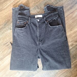 A&F Curve Love The Ankle Straight Ultra High Rise Size 2/26R
